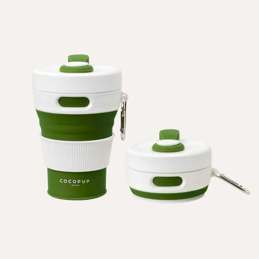 Sammenklappelig kaffekop, grøn